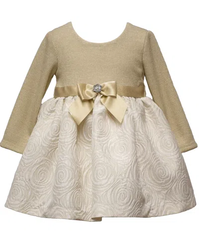 Bonnie Baby Baby Girls 2 Piece Long Sleeves Ballerina Dress Set In Multi