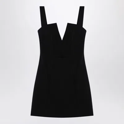 Givenchy Paneled Cady Mini Dress In Black
