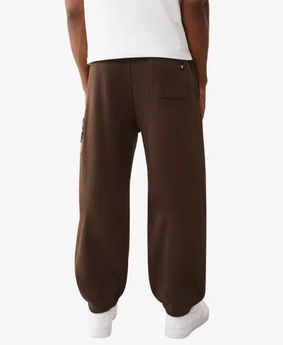 True Religion Men's Patch Vintage Baggy Joggers In Brown