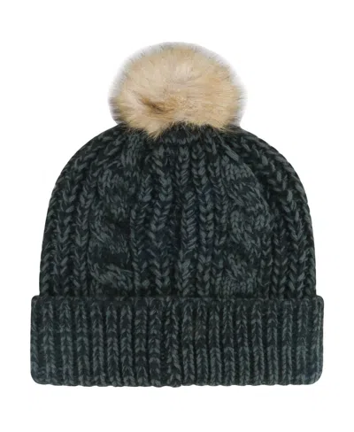 47 Brand '47 Black Kansas City Chiefs Meeko Cuffed Knit Hat With Pom In Green