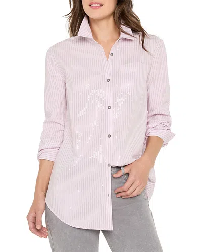 Nic + Zoe Nic+zoe Subtle Shine Blouse In Multi