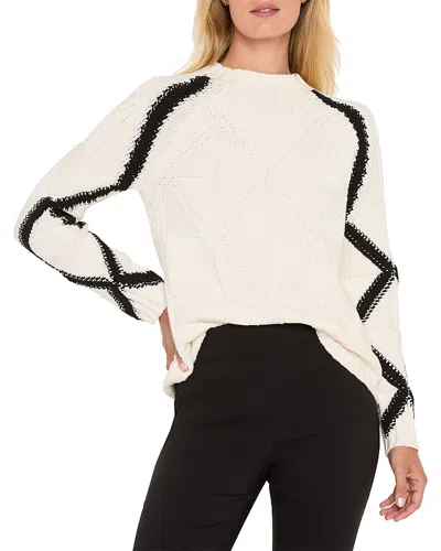 Nic + Zoe Nic+zoe Dashing Diamonds Sweater In White