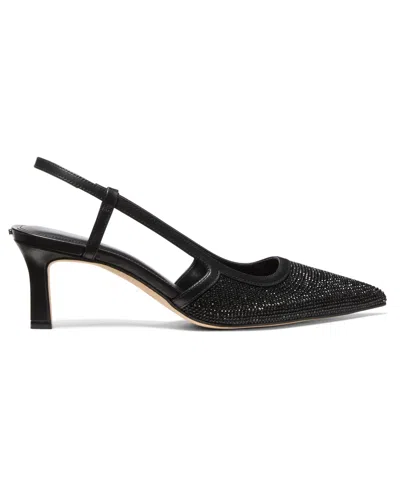 Michael Kors Alora Embellished Slingback Pump In Black