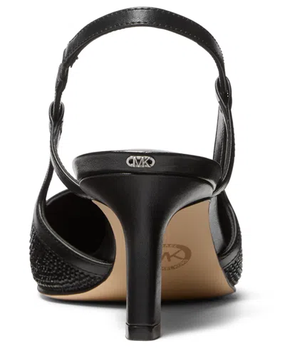 Michael Kors Alora Embellished Slingback Pump In Black