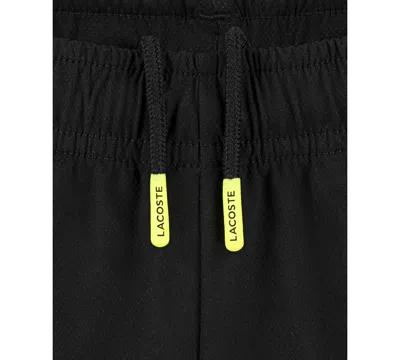 Lacoste Big Boys Ultradry Big Croc Woven Shorts In Black