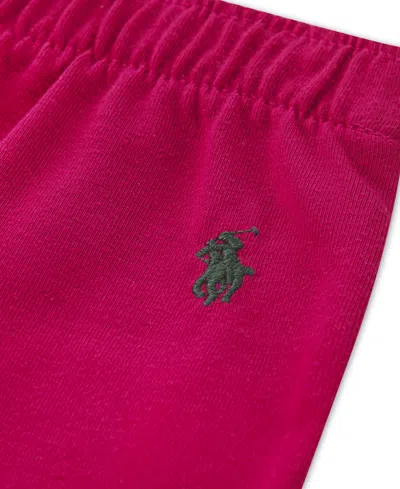 Polo Ralph Lauren Girls 4-7 2-piece Button Up Coat And Pants Set In Pink