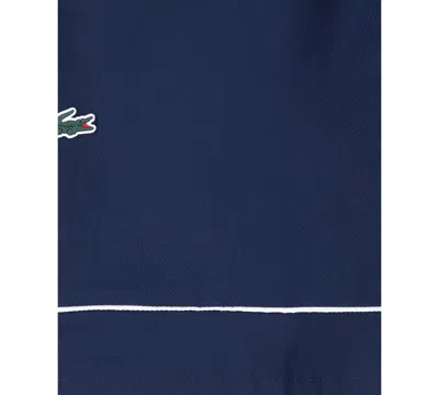Lacoste Big Boys Ultradry Big Croc Woven Shorts In Blue