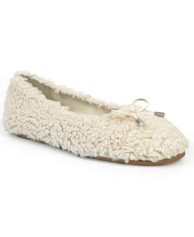 Aerosoles Women's Patrina Cozy Casual Ballet Flat In White