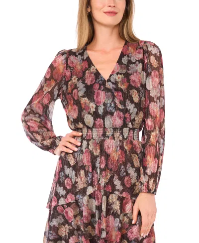 Vince Camuto Women's Ruffle Midi Dress In Multi