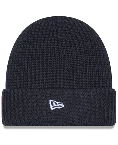 New Era Men's Charcoal Tampa Bay Buccaneers 2025 Sideline Cold Weather Cuffed Knit Hat In Black