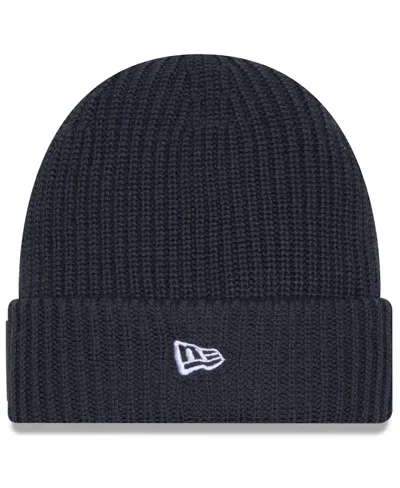 New Era Men's Charcoal Cleveland Browns 2025 Sideline Cold Weather Cuffed Knit Hat In Black