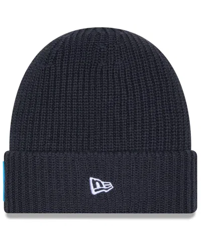 New Era Men's Charcoal Carolina Panthers 2025 Sideline Cold Weather Cuffed Knit Hat In Gray