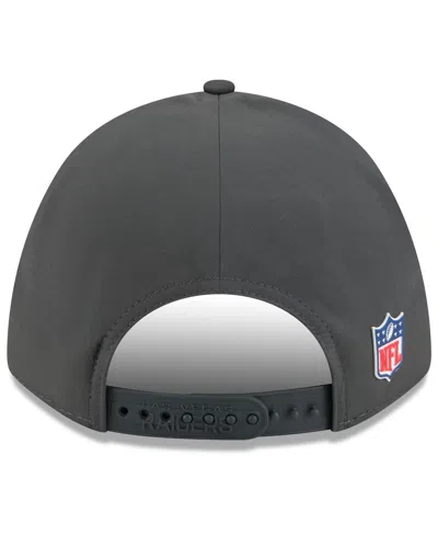 New Era Men's Charcoal Las Vegas Raiders 2025 Sideline Cold Weather 9forty M-crown Adjustable Hat In Gray