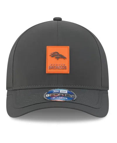 New Era Men's Charcoal Denver Broncos 2025 Sideline Cold Weather 9forty M-crown Adjustable Hat In Gray