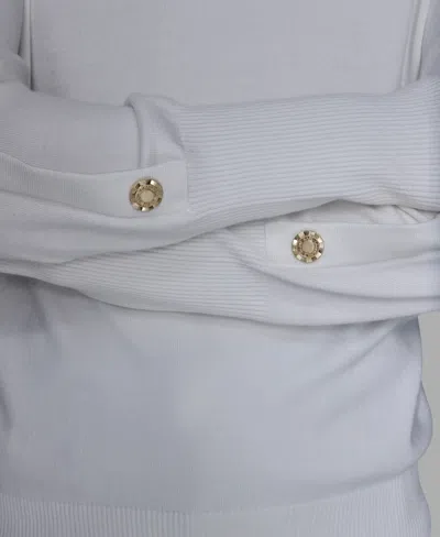 Karl Lagerfeld Women's Crewneck Sweater In White