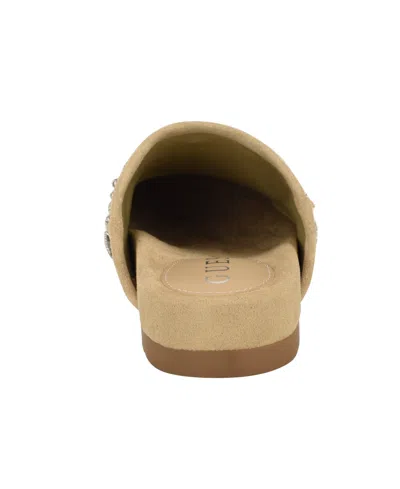 Guess Women's Gavyn Charms Logo Slip-on Clogs In Brown