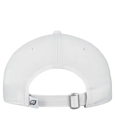 New Era Women's White Philadelphia Eagles Team Fan 9twenty Adjustable Hat In White