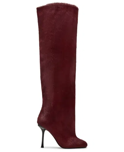 Steve Madden Women's Alluring-h Stovepipe Dress Boots In Burgundy