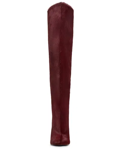 Steve Madden Women's Alluring-h Stovepipe Dress Boots In Burgundy