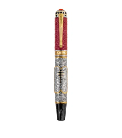 Montegrappa Sterling Silver Casanova Fountain Pen In Multi