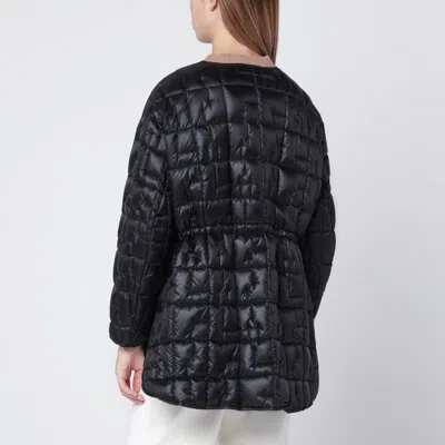 Herno Quilted Ripstop Jacket Elastic Waist In Black