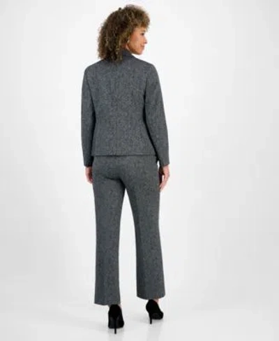 Kasper Womens Herringbone Jacket Pants In Multi