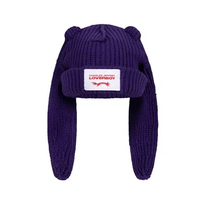 Charles Jeffrey Loverboy Chunky Rabbit Beanie In Blue