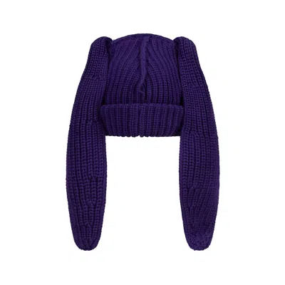 Charles Jeffrey Loverboy Chunky Rabbit Beanie In Blue