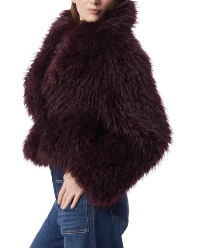 Dee Ocleppo Women's Pilar Faux Fur Chubby Coat In Burgundy