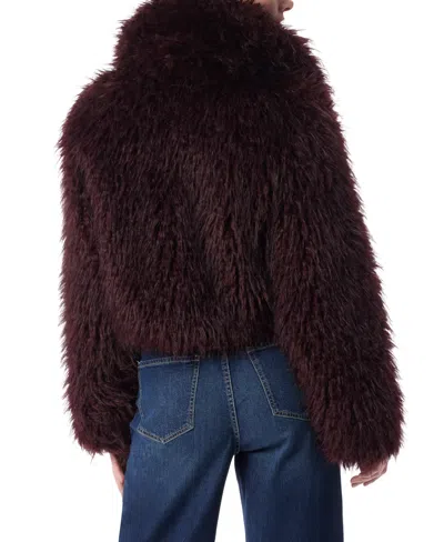 Dee Ocleppo Women's Pilar Faux Fur Chubby Coat In Burgundy