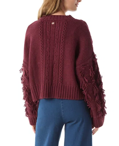 Dee Ocleppo Women's Cassia Cable Sweater In Burgundy
