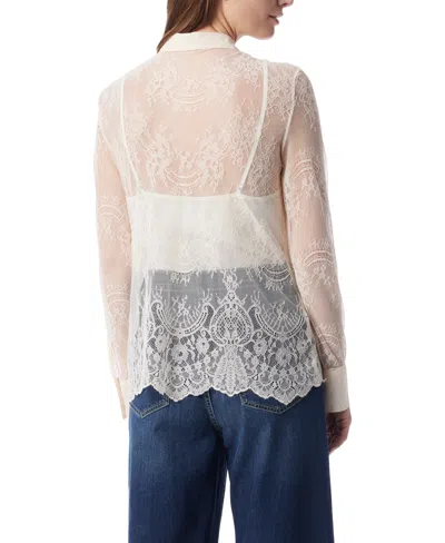 Dee Ocleppo Women's Erynn Lace Button Front Top In Neutral