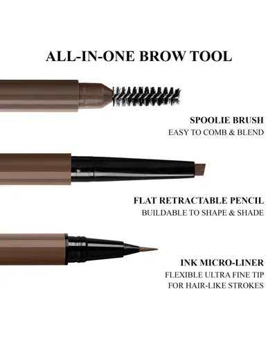 Valentino 3-in-1 Eyebrow Pencil, 0.019 Oz. In Black