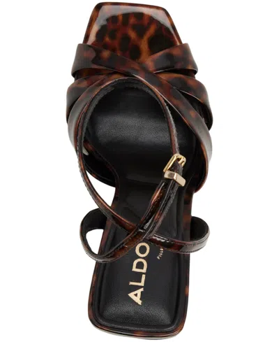Aldo Meteora Ankle Strap Sandal In Brown