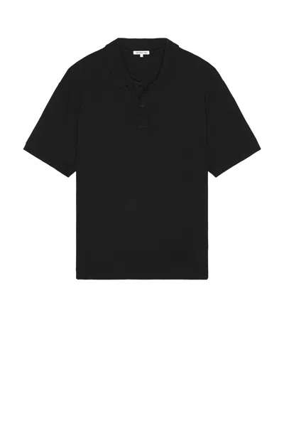 Cotton Citizen Lennon Polo Tee In Black