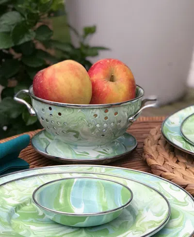 Golden Rabbit Modern Monet Colanders, Set Of 3 In Green