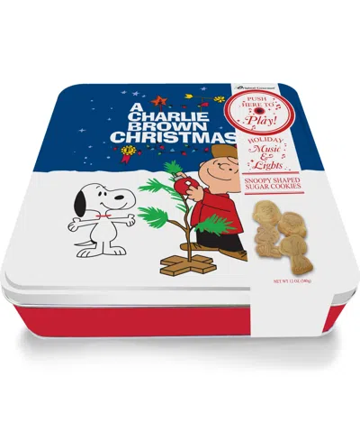 Original Gourmet Peanuts Holiday Classic Music Cookie Tin, 4 Piece In Multi