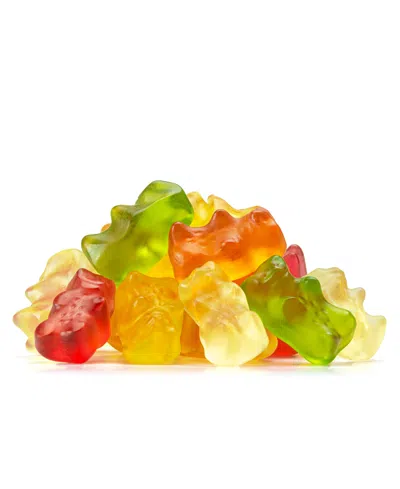 Original Gourmet Holiday Three Tiered Santa Gummy Tin, 8 oz In Red