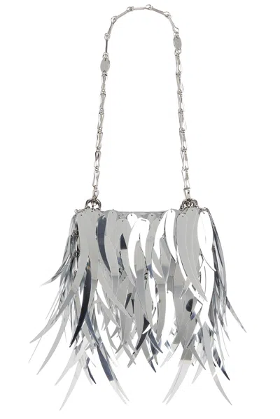 Rabanne Sparkle Nano Shoulder Bag In Silver