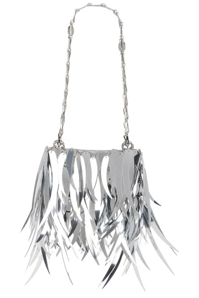 Rabanne Sparkle Nano Shoulder Bag In Silver
