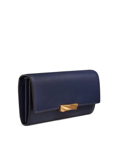 Donna Karan New York Amagansett Wallet In Blue