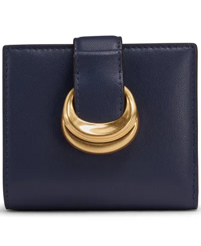Donna Karan New York Valley Stream Small Wallet In Blue