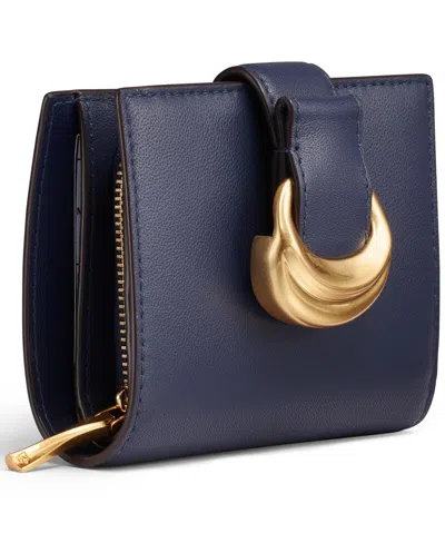Donna Karan New York Valley Stream Small Wallet In Blue