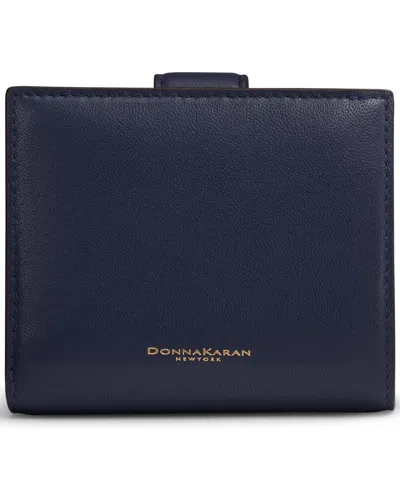 Donna Karan New York Valley Stream Small Wallet In Blue
