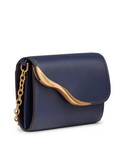 Donna Karan Women's Malverne String Wallet In Blue