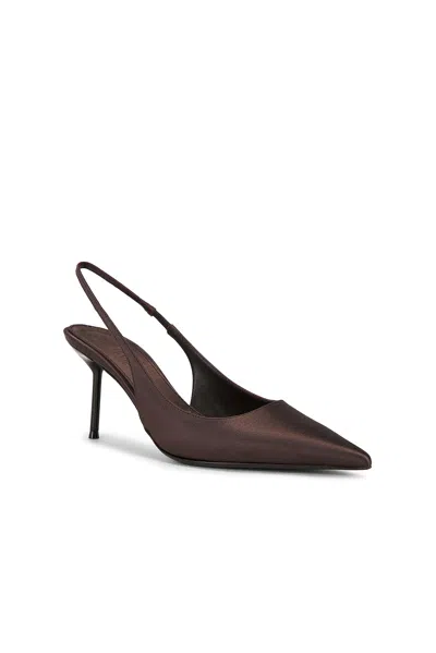 Paris Texas Lidia Back Strap Pointed Pumps In Brown