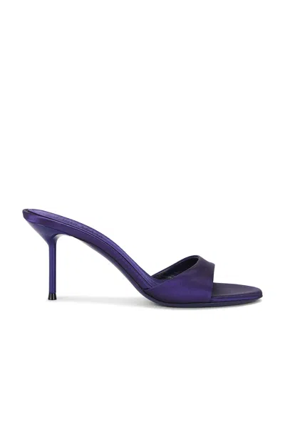 Paris Texas Navy Lidia Mule 70 Heeled Sandals In Purple
