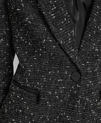 Dkny Women's Tweed Topper Jacket In Brown