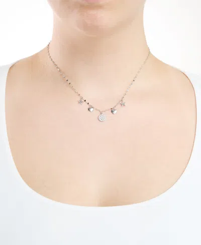 Macy's Cubic Zirconia Heart Star Pendant Necklace (0.31 Ct. T.w.) In Sterling Silver (also In 14k Gold Over In Silver
