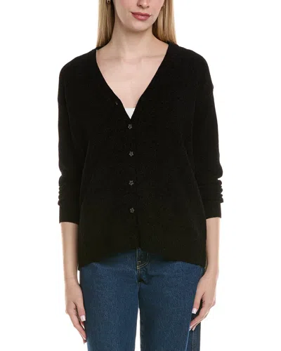 Chaser Chenille Cardigan In Black